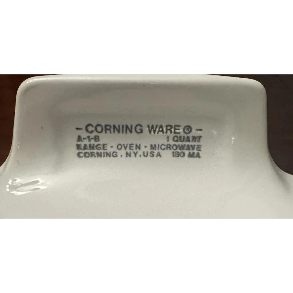 Corningware‎ L'échalote Spice of Life A-1-B 180 MA 1qt w/h A7G Glass Lid 7